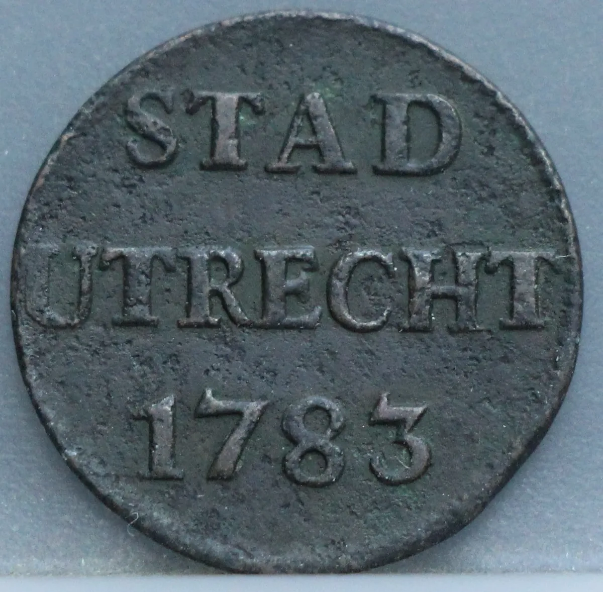 Duit 1783 Stad Utrecht voorzijde