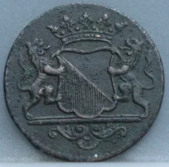 Duit 1783 Stad Utrecht achterzijde