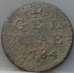 Duit 1784 Gelderland voorzijde