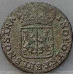 Duit 1784 Gelderland achterzijde