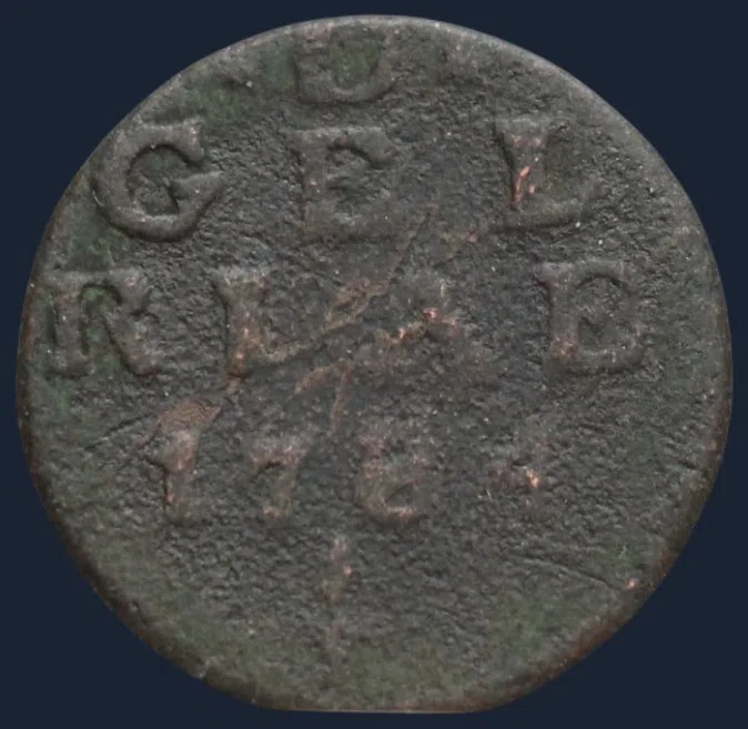 Duit 1784 Gelderland