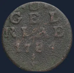 Duit 1784 Gelderland