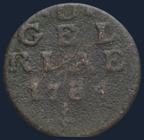 Duit 1784 Gelderland