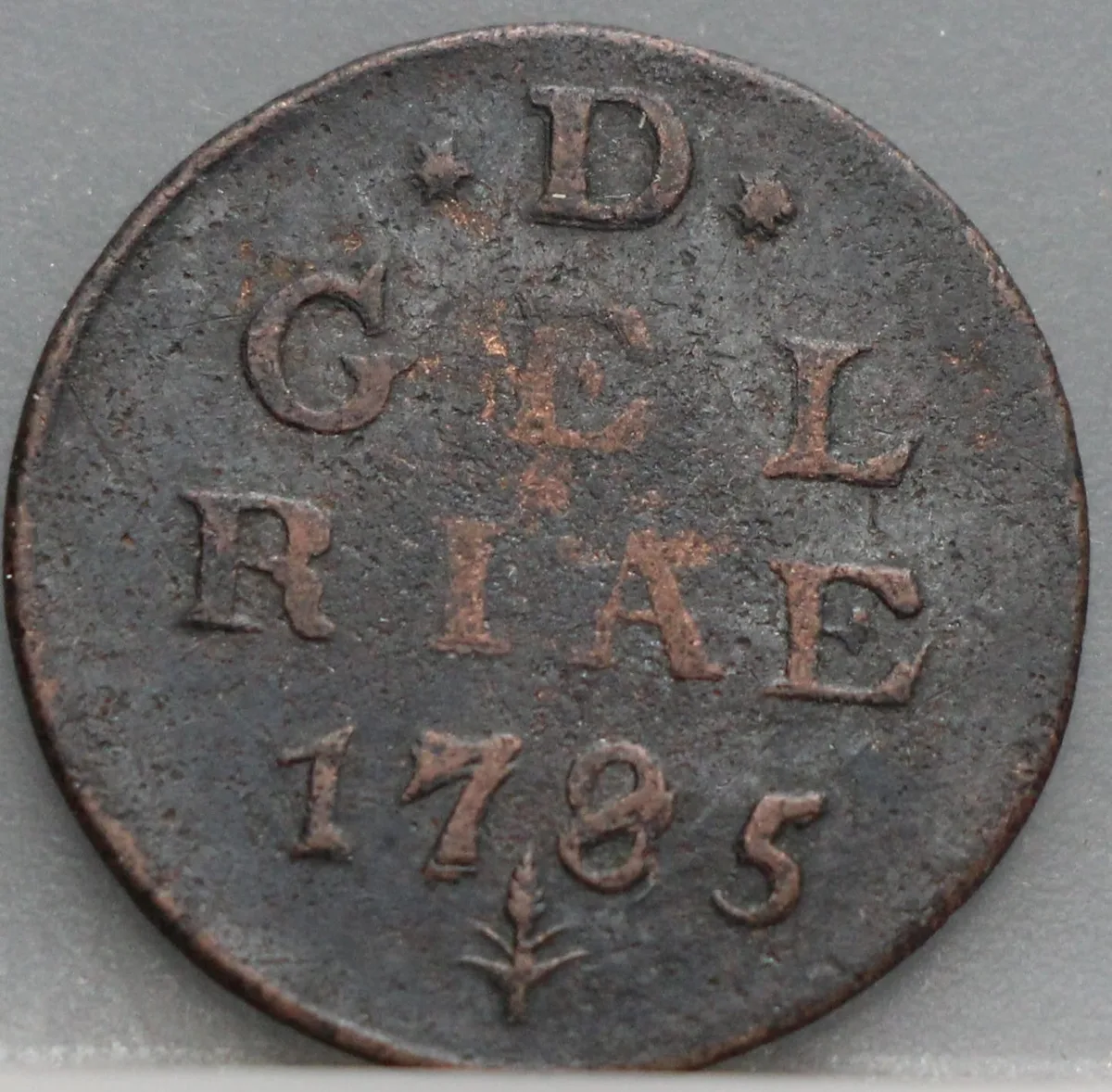 Duit 1785 Gelderland voorzijde