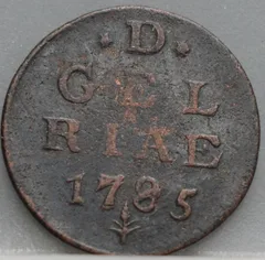 Duit 1785 Gelderland voorzijde