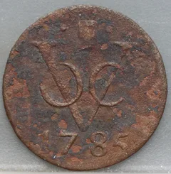Duit 1785 Utrecht VOC voorzijde