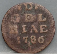 Duit 1786 Gelderland voorzijde