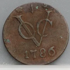 Duit 1786 Gelderland Koper voorzijde
