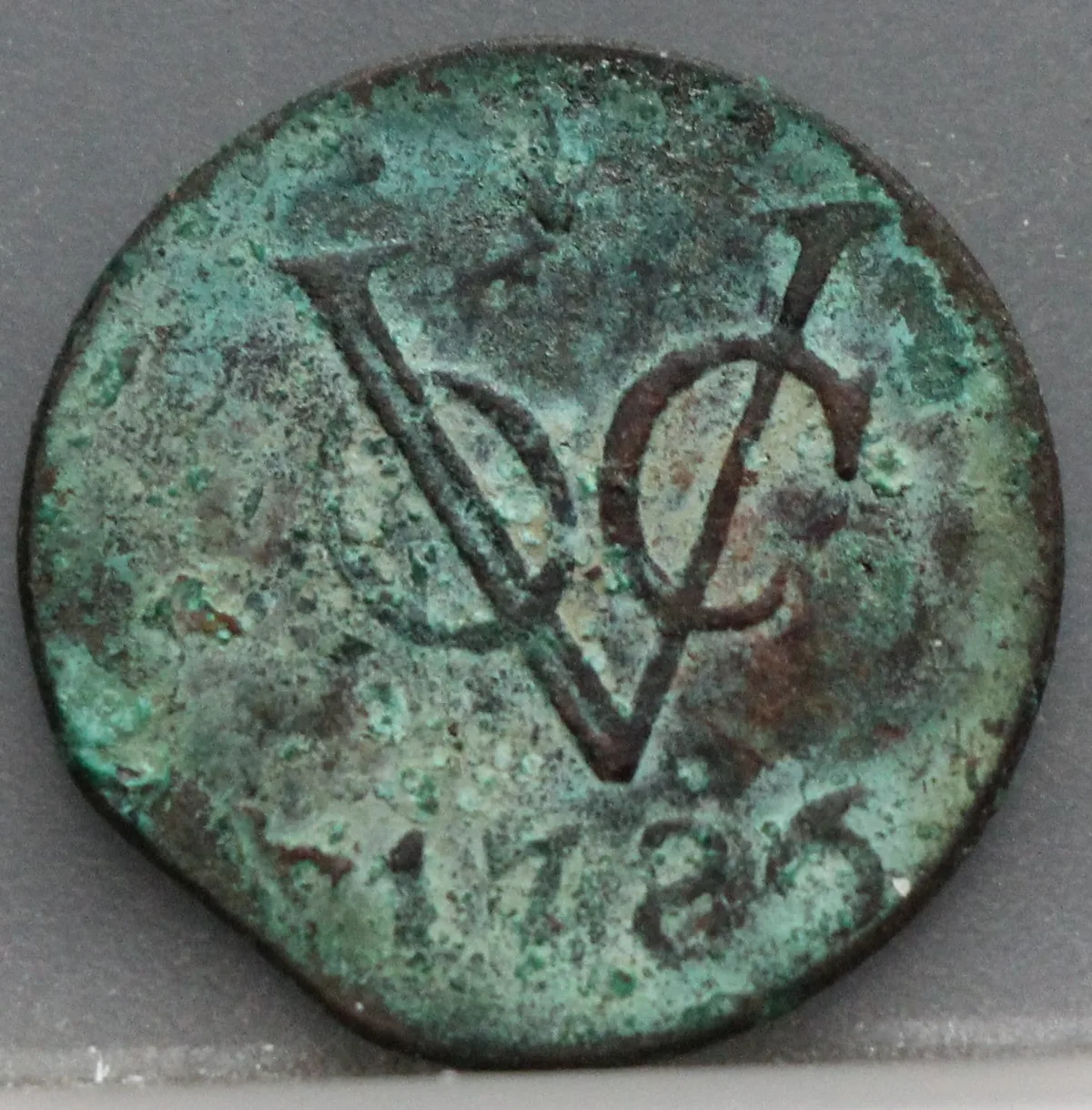 Duit 1786 Gelderland Koper voorzijde