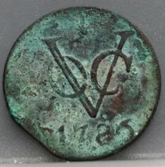 Duit 1786 Gelderland Koper voorzijde