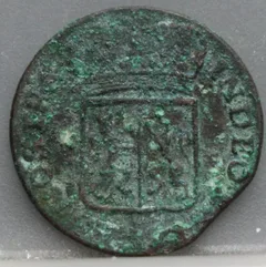 Duit 1786 Gelderland Koper achterzijde