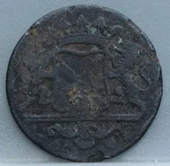 Duit 1786 Stad Utrecht achterzijde