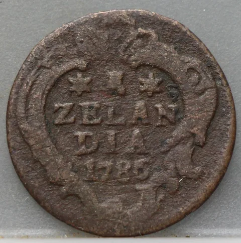 Duit 1786 Zeeland — Koper