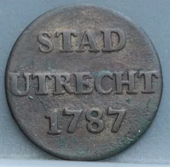 Duit 1787 Stad Utrecht voorzijde