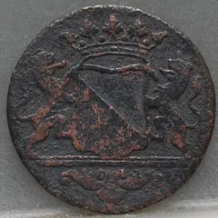 Duit 1787 Stad Utrecht achterzijde
