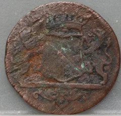 Duit 1787 Stad Utrecht achterzijde