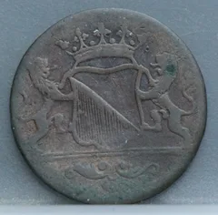 Duit 1787 Stad Utrecht achterzijde