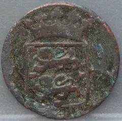 Duit 1787 West-Friesland Koper achterzijde