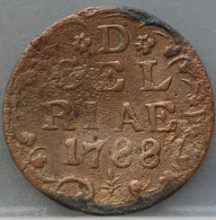Duit 1788 Gelderland voorzijde