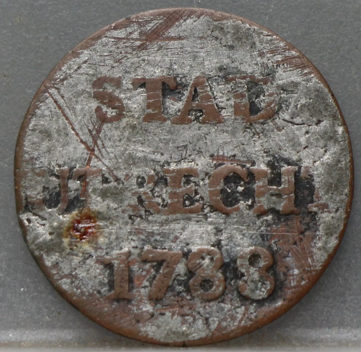 Duit 1788 Stad Utrecht voorzijde
