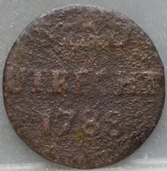 Duit 1788 Stad Utrecht voorzijde