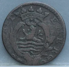 Duit 1788 Zeeland — Koper achterzijde