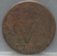 Duit 1789 Holland VOC — Koper voorzijde