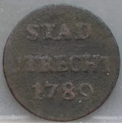 Duit 1789 Stad Utrecht voorzijde
