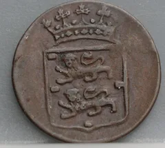 Duit 1789 West-Friesland VOC — Koper achterzijde