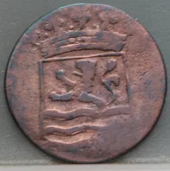 Duit 1789 Zeeland VOC achterzijde