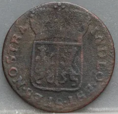 Duit 1790 Gelderland Koper VOC achterzijde