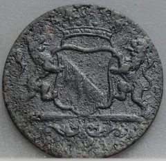 Duit 1790 Stad Utrecht achterzijde