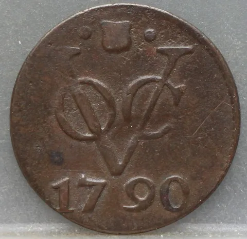 Duit 1790 Utrecht VOC — Koper