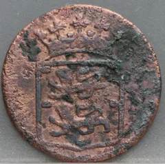 Duit 1790 West Friesland VOC — Koper achterzijde