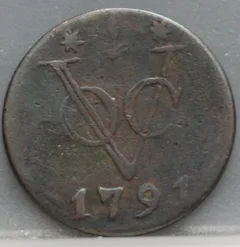 Duit 1791 Gelderland Koper voorzijde