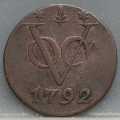 Duit 1792 Gelderland Koper voorzijde