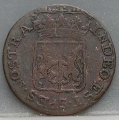 Duit 1792 Gelderland Koper achterzijde