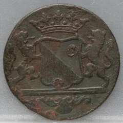 Duit 1792 Stad Utrecht achterzijde