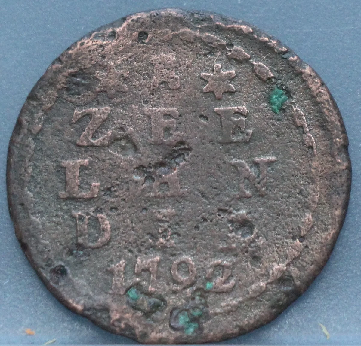Duit 1792 Zeeland voorzijde