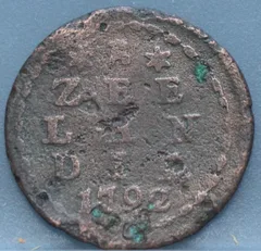 Duit 1792 Zeeland voorzijde
