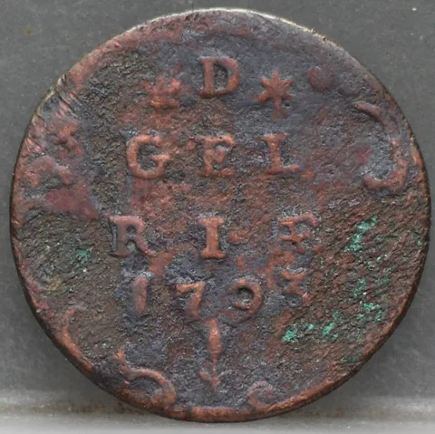 Duit 1793 Gelderland