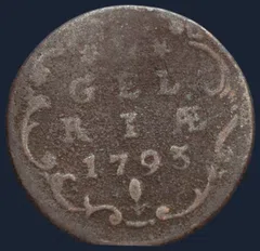 Duit 1793 Gelderland