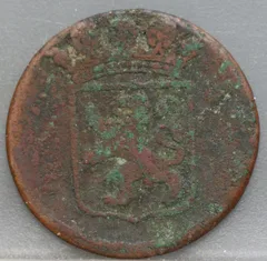 Duit 1793 Holland VOC — Koper achterzijde