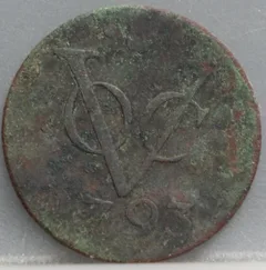 Duit 1793 Utrecht VOC — Koper voorzijde