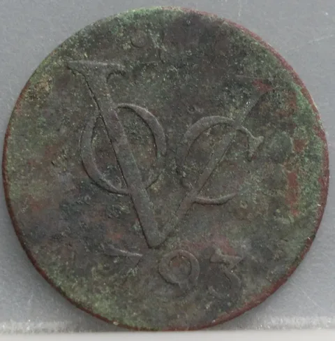Duit 1793 Utrecht VOC — Koper