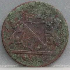 Duit 1793 Utrecht VOC — Koper achterzijde