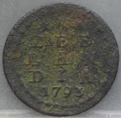 Duit 1793 Zeeland voorzijde