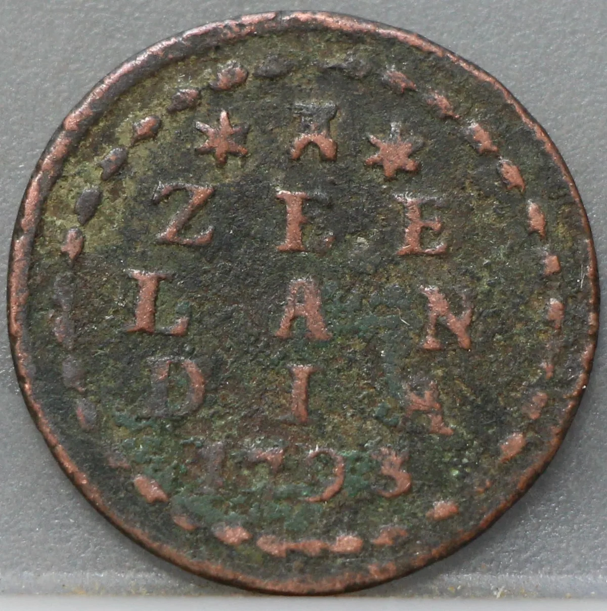 Duit 1793 Zeeland voorzijde