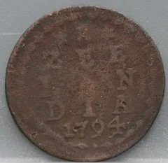 Duit 1794 Zeeland voorzijde