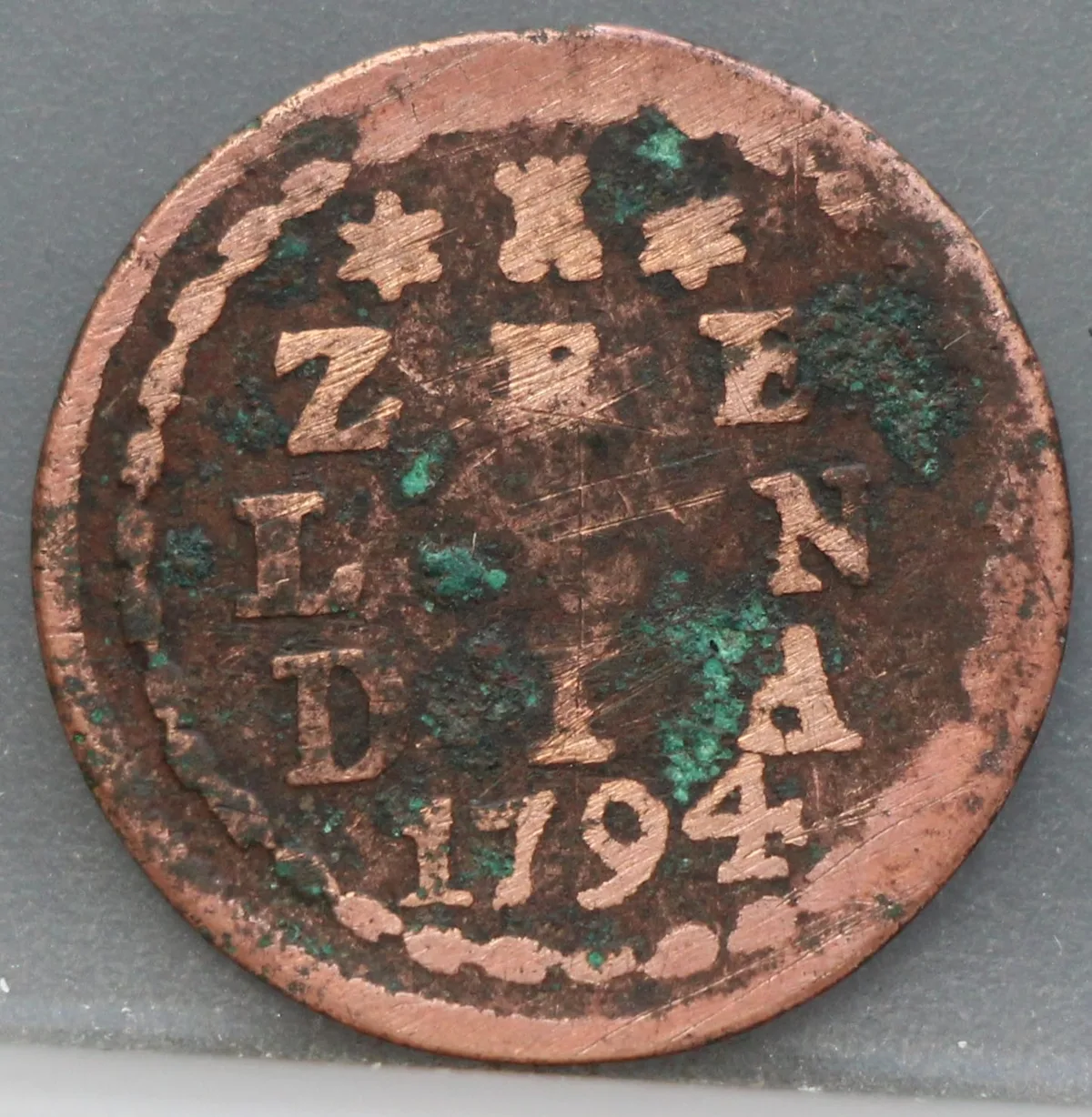Duit 1794 Zeeland voorzijde